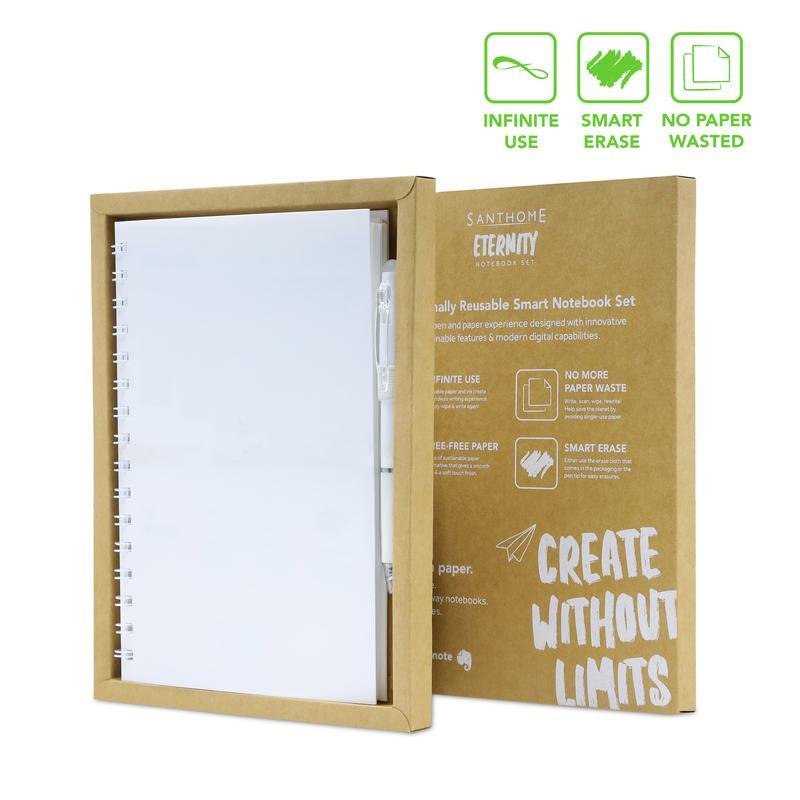 ® Eternity The Reusable Notebook & Pen Set White