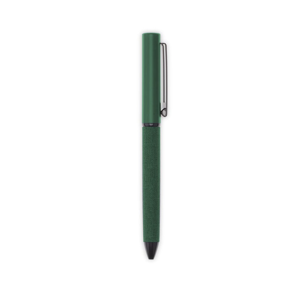 LENZEN - CHANGE ZERO Sustainable Gift Set with Refillable Notebook, Pen & USB Keychain - Green - Image 2