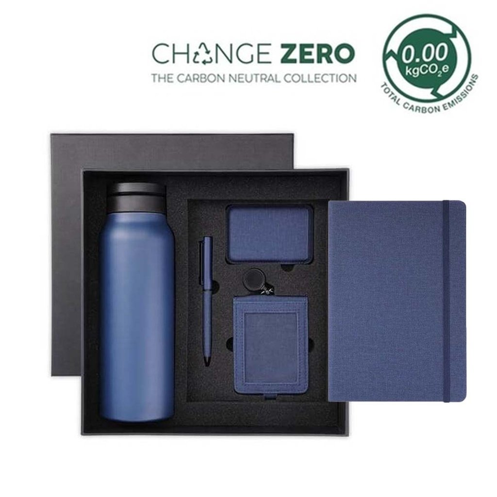 AVEIRO CHANGE ZERO Sustainable 5pc Gratitude Gift Set Navy Blue