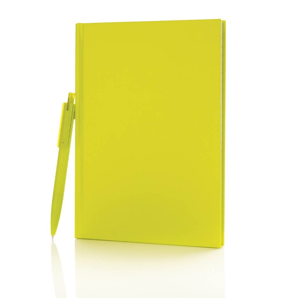 XD A5 Hard Cover Notebook With Pen Lime