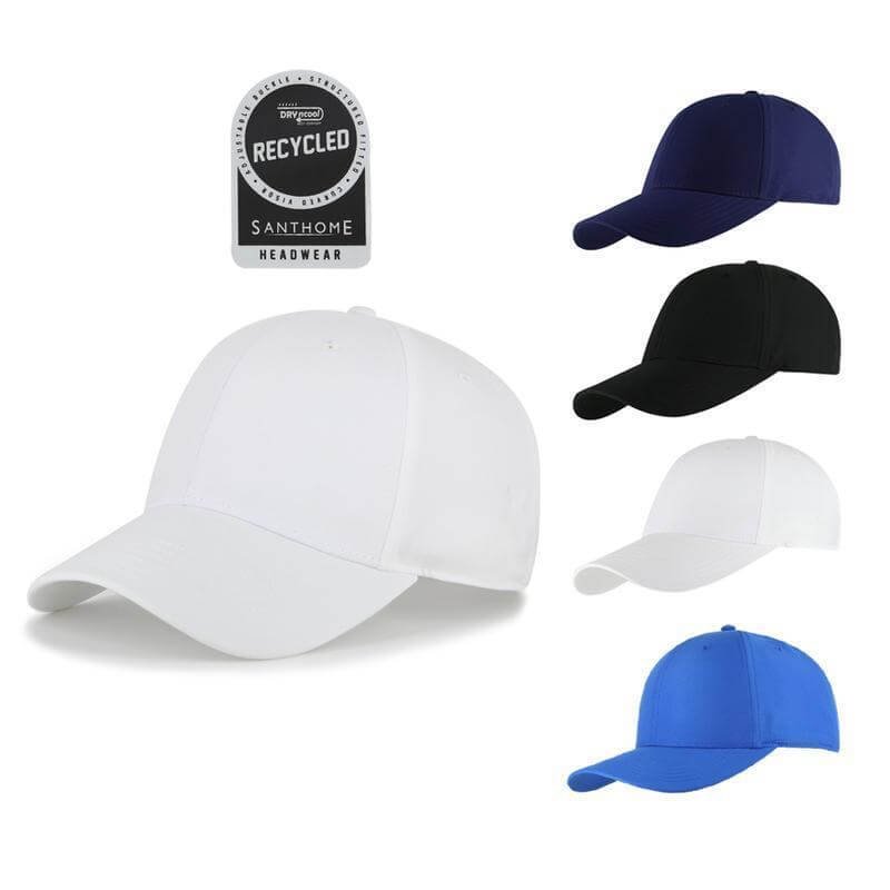 ULTRA - Santhome RPET 6 Panel DryNCool® Sport Cap - Royal Blue - Image 5