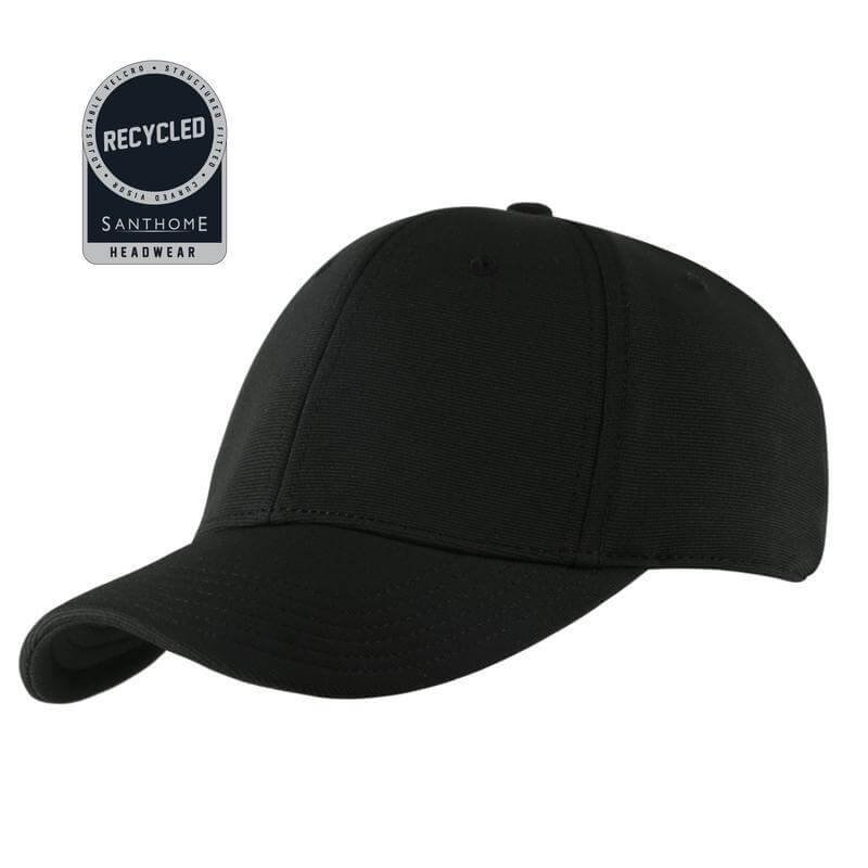 TITAN Recycled 6 Panel Adjustable Cap Black