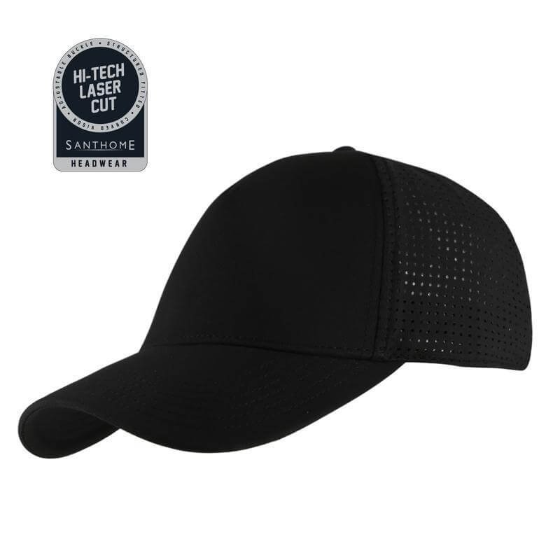 ACE 5 Panel DryNCool® Sports Cap Black