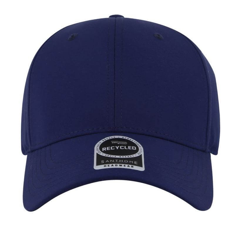 ULTRA - Santhome RPET 6 Panel DryNCool® Sport Cap - Navy Blue - Image 2