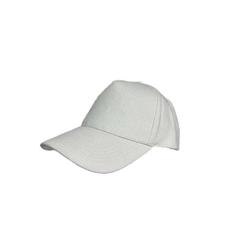 NARVA - 5 Panel Heavy Brushed Cotton Cap - White - Image 2