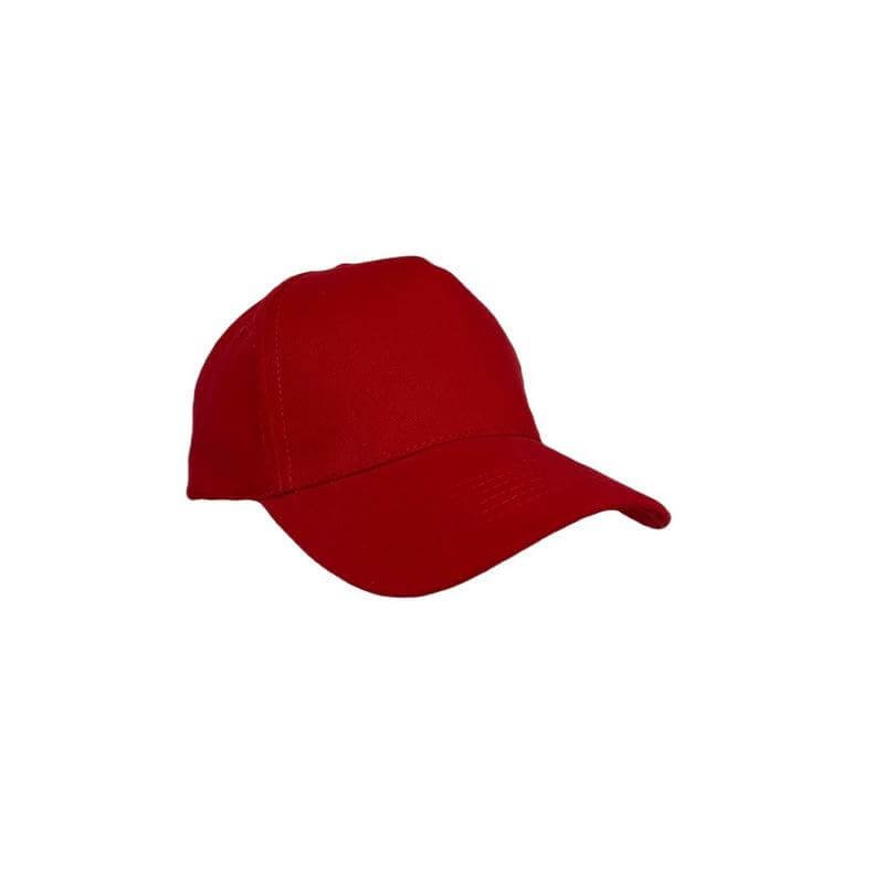 NARVA - 5 Panel Heavy Brushed Cotton Cap - Red - Image 2