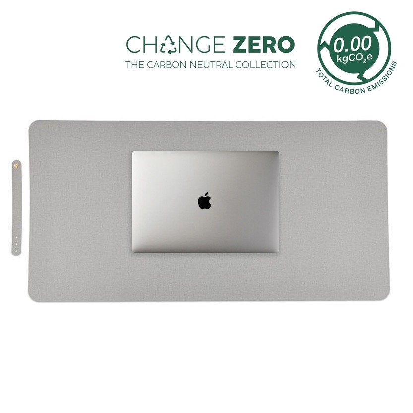 ZILE CHANGE ZERO Recycled PU Desk Pad Grey
