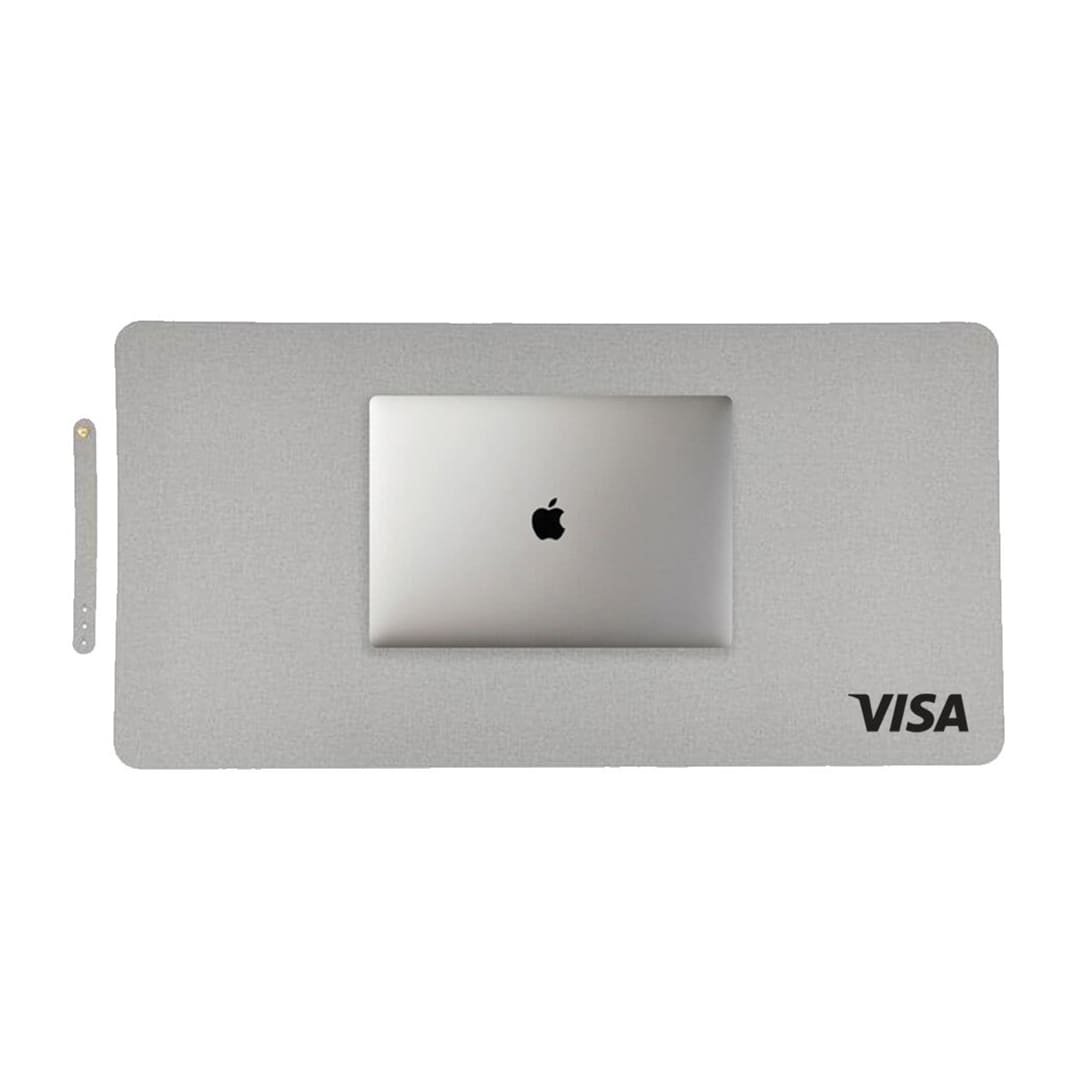 ZILE - CHANGE ZERO Recycled PU Desk Pad - Grey - Image 6
