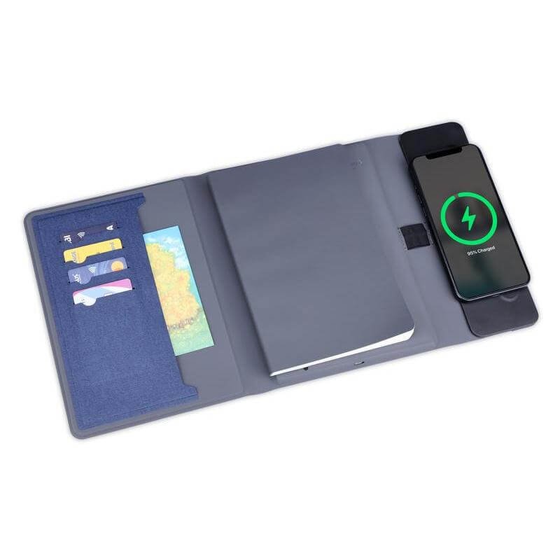 BERGMUND - Santhome 10000mAh Mag Wireless Powerbank Portfolio - Navy - Image 5