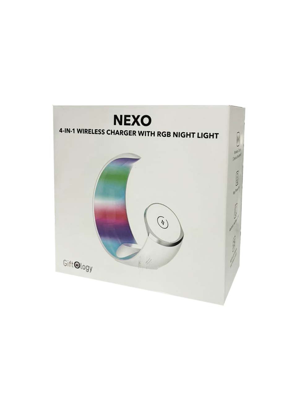 NEXO - Giftoloy 4-in-1 Wireless Charger with Night Light - White - Image 6