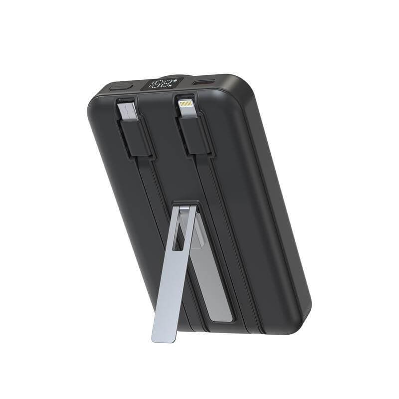 SOLANO - @memorii 10000mAh Mag Wireless Powerbank with Inbuilt Cables - Image 5