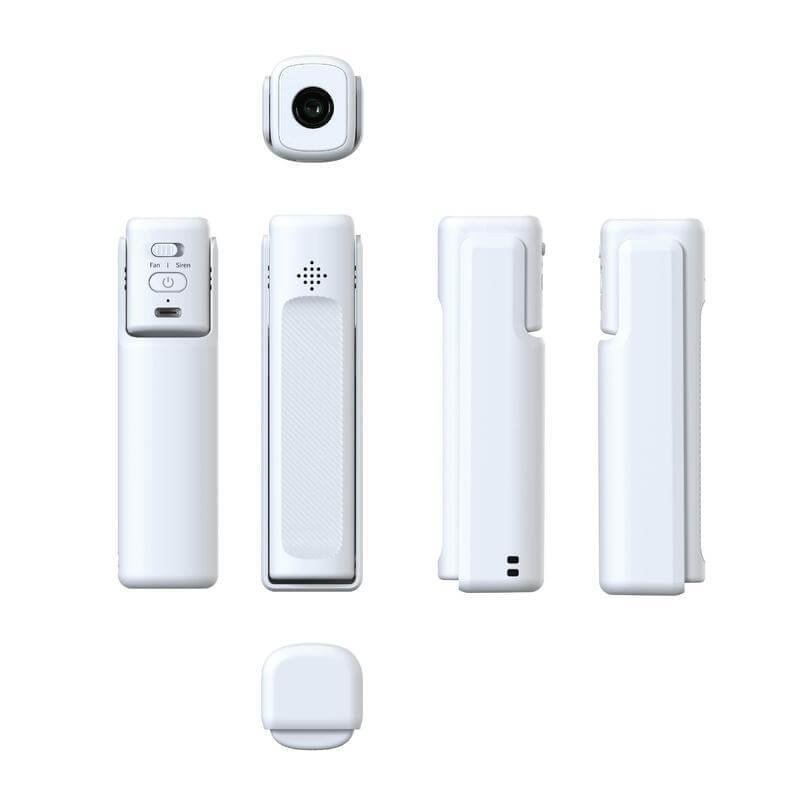 ZEPHYR - @memorii 4-in-1 Fan Powerbank, Safety Alarm & Torch - White - Image 4