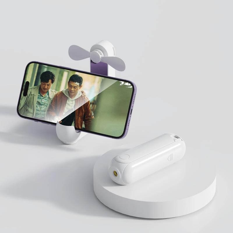 ARCHIE - Giftology 5-in-1 Powerbank Fan with Torch, Phone Holder & Mirror - Image 4