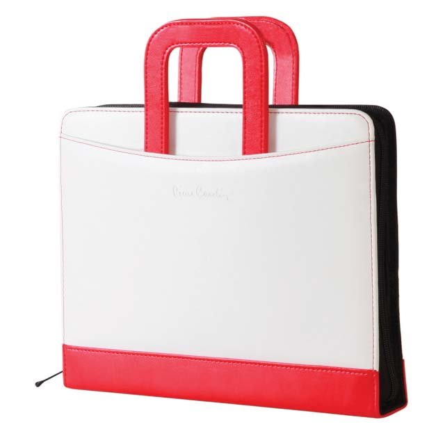 NANTES Folder With Powerbank White / Red