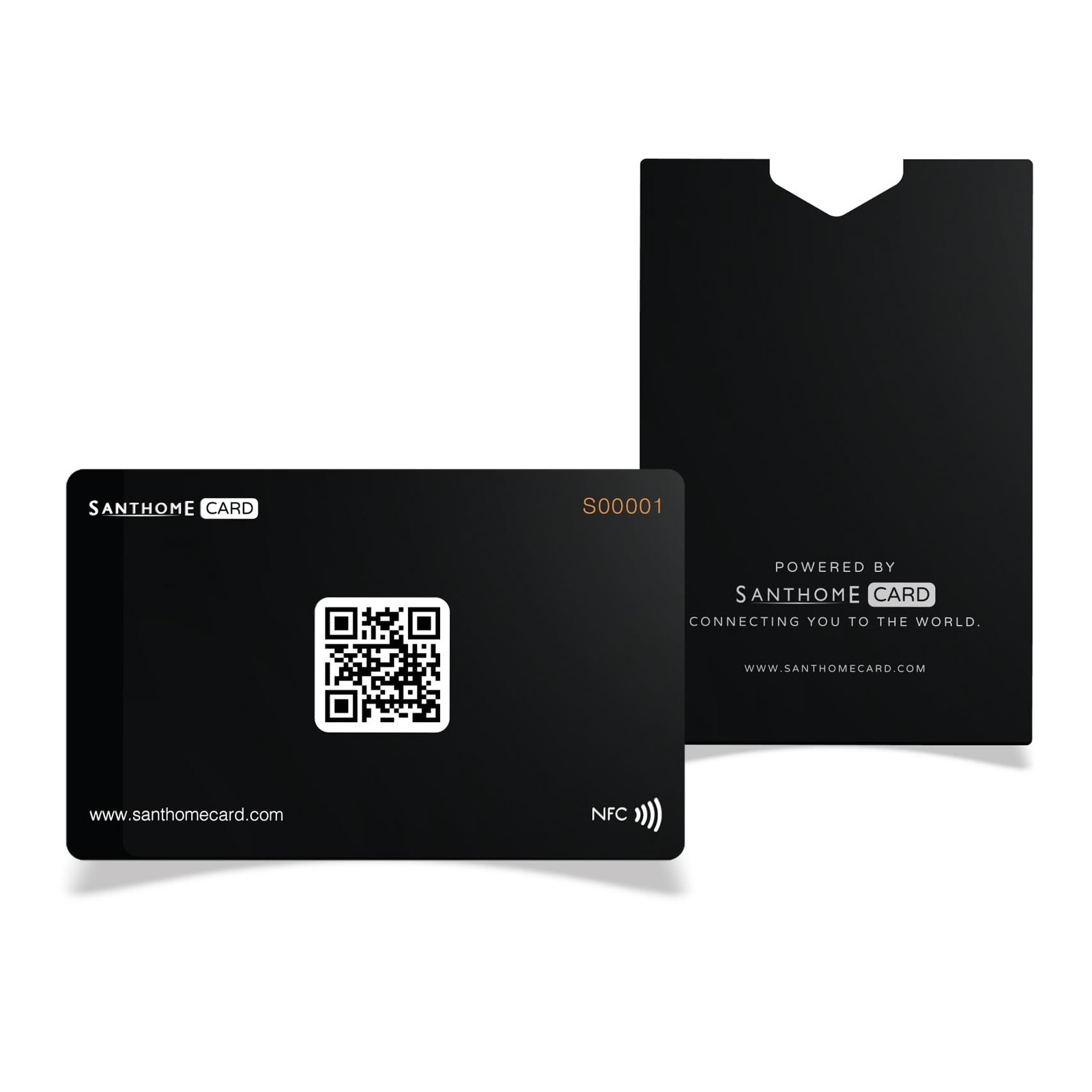 Santhome Card - Digital Business NFC Card - Black - Image 2