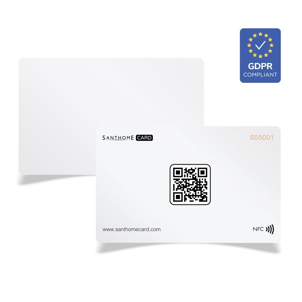 Card Digital Business NFC Card White