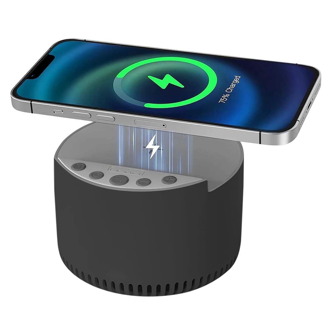 ROVIK - Giftology 3-in-1 Bluetooth Speaker with Sleep Machine and 15W Wireless Charger - Black - Image 3