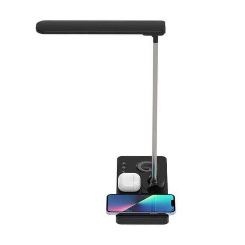 VELES - @memorii 3 in 1 Wireless Charger with Desk Lamp - Black - Image 2