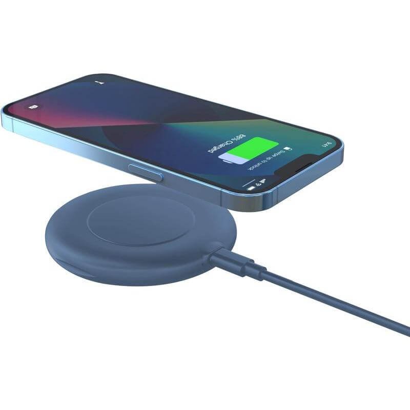 OSLO - @memorii Recycled 15W Wireless Charger Multi - Cable Set - Blue - Image 6