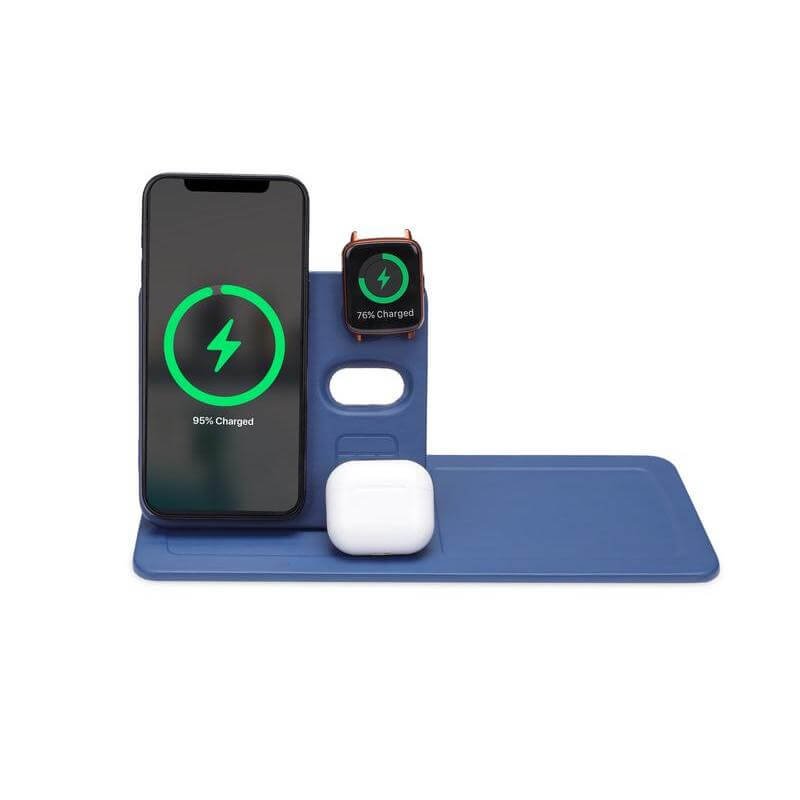 AVRON - Giftology 3-in-1 Magnetic Wireless Charger Desk Tray - Navy - Image 6