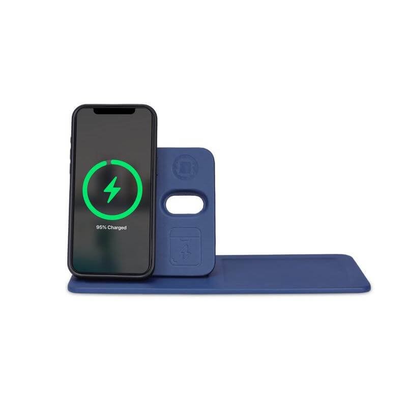AVRON - Giftology 3-in-1 Magnetic Wireless Charger Desk Tray - Navy - Image 2