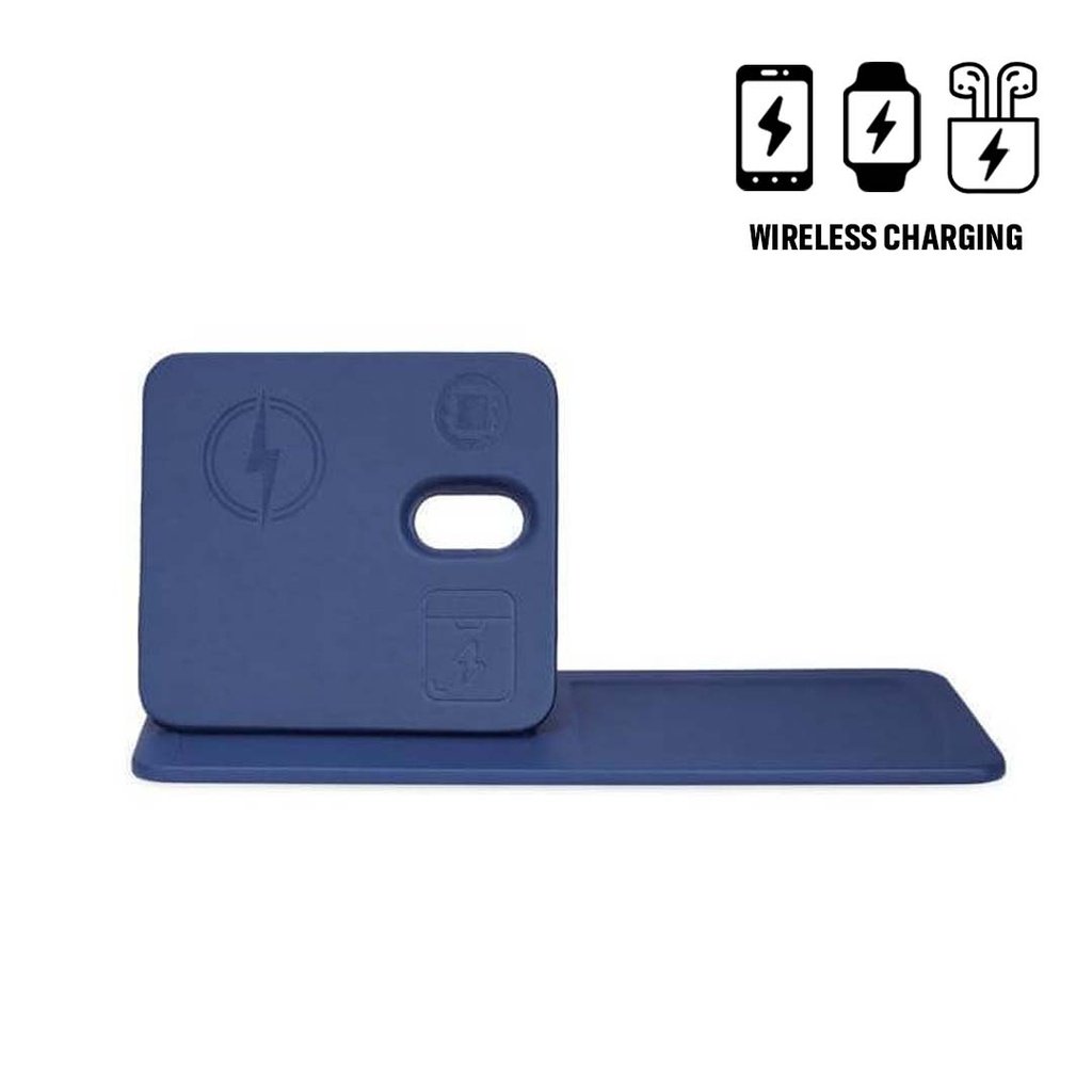 AVRON 3-in-1 Magnetic Wireless Charger Desk Tray Navy
