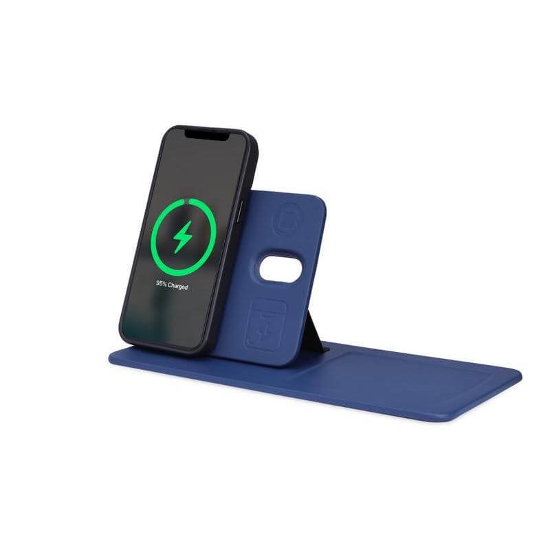 AVRON - Giftology 3-in-1 Magnetic Wireless Charger Desk Tray - Navy - Image 3