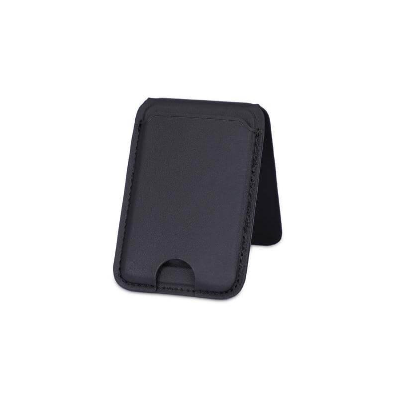 MAG3 - Giftology 3-in-1 Magnetic Wireless Charger Card Holder - Black - Image 3