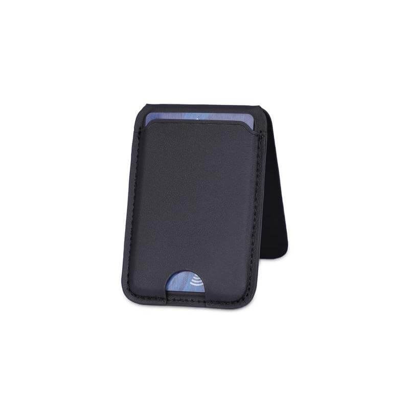 MAG3 - Giftology 3-in-1 Magnetic Wireless Charger Card Holder - Black - Image 4