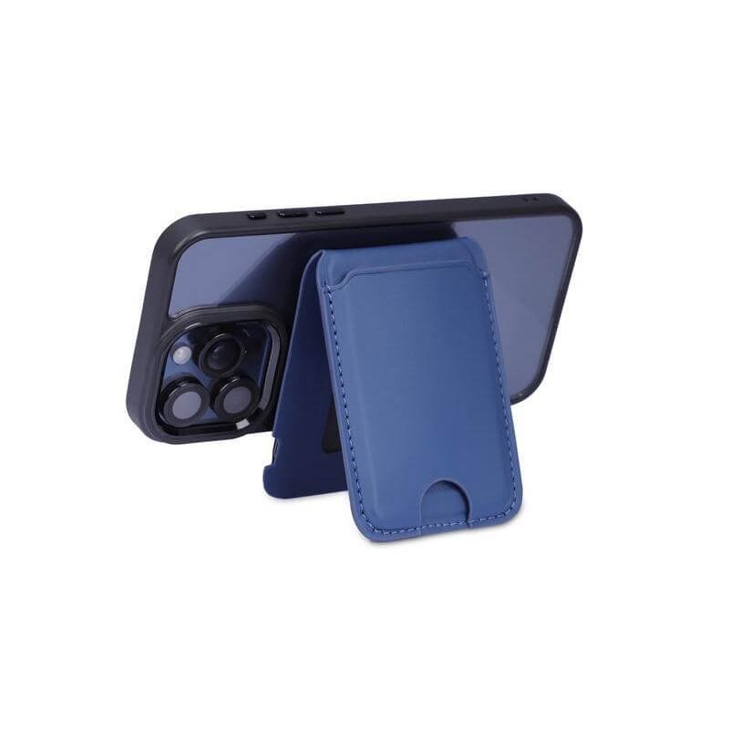MAG3 - Giftology 3-in-1 Magnetic Wireless Charger Card Holder - Navy - Image 5