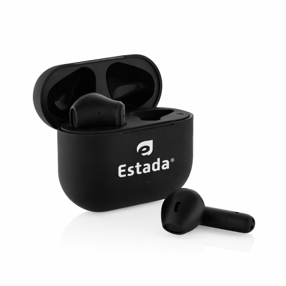 TUNEVO RCS recycled plastic wireless earbuds - Black - Image 4