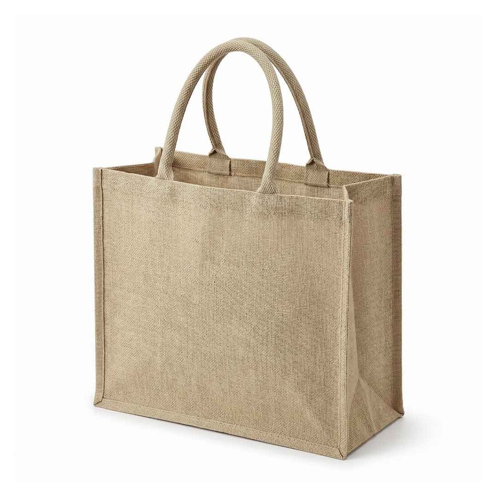 Eco-neutral Jute Shopping Bag Horizontal Natural