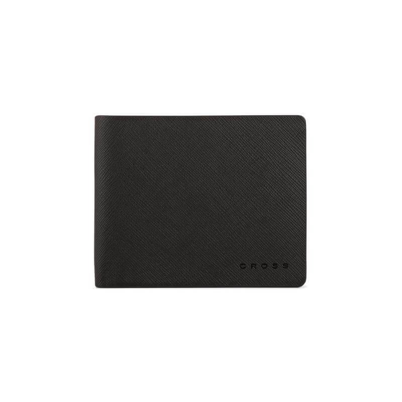 CROSS Saffiano Leather 8CC Slim Bifold Wallet - Black - Image 2