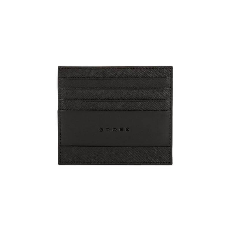 CROSS Saffiano Leather 6CC Card Holder - Black - Image 2