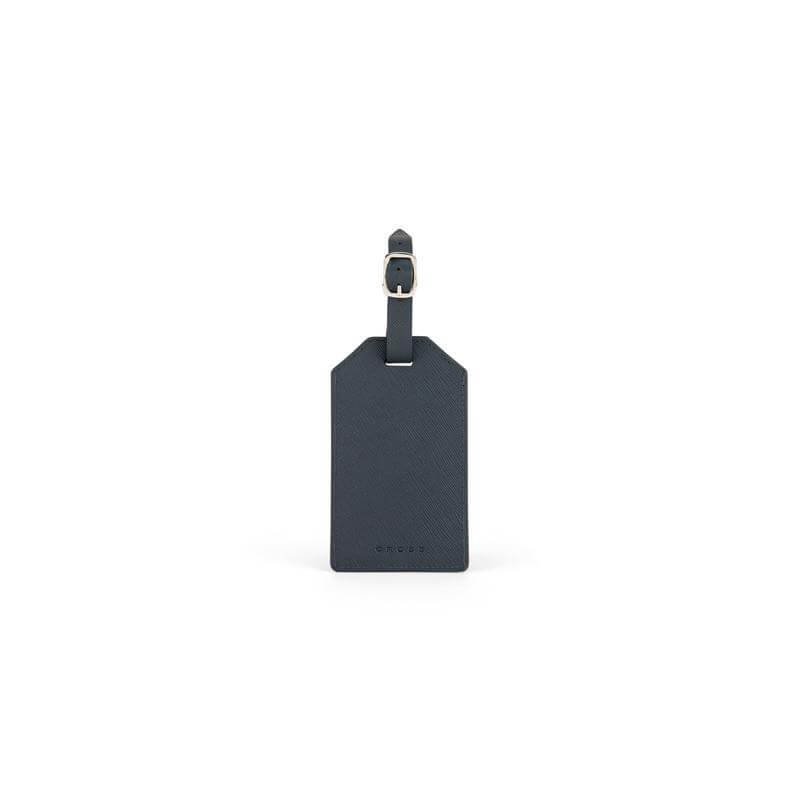 CROSS Saffiano Leather Luggage Label - Navy Blue - Image 2