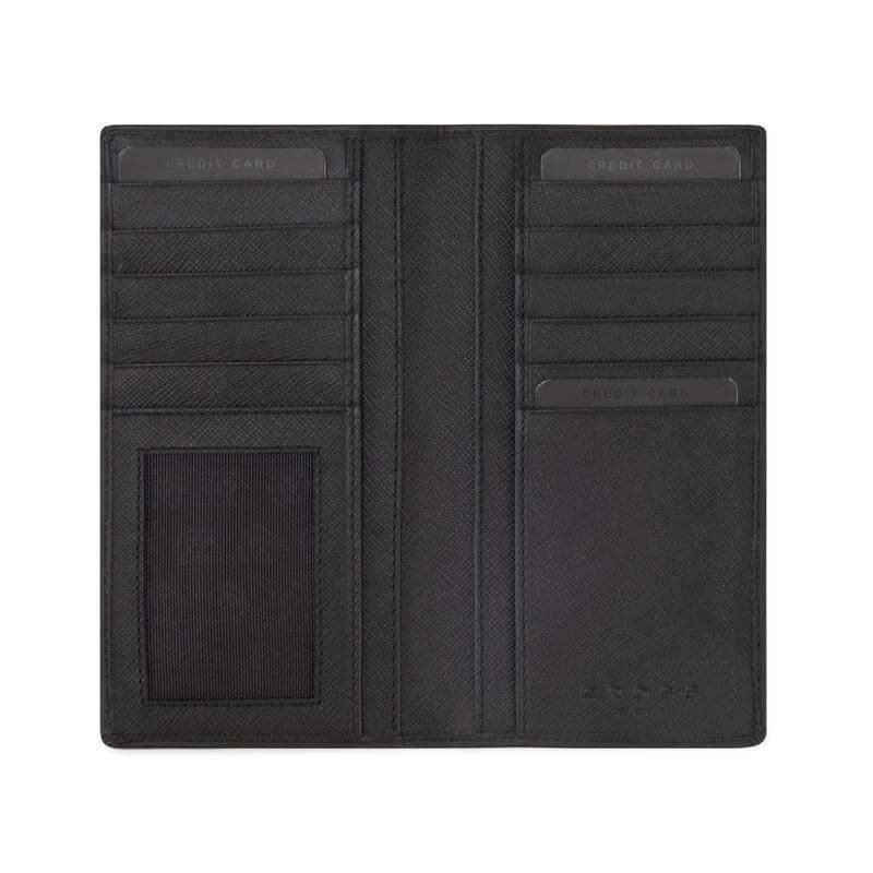 CROSS Soft Grain Leather 12CC Longcoat Wallet - Black - Image 4
