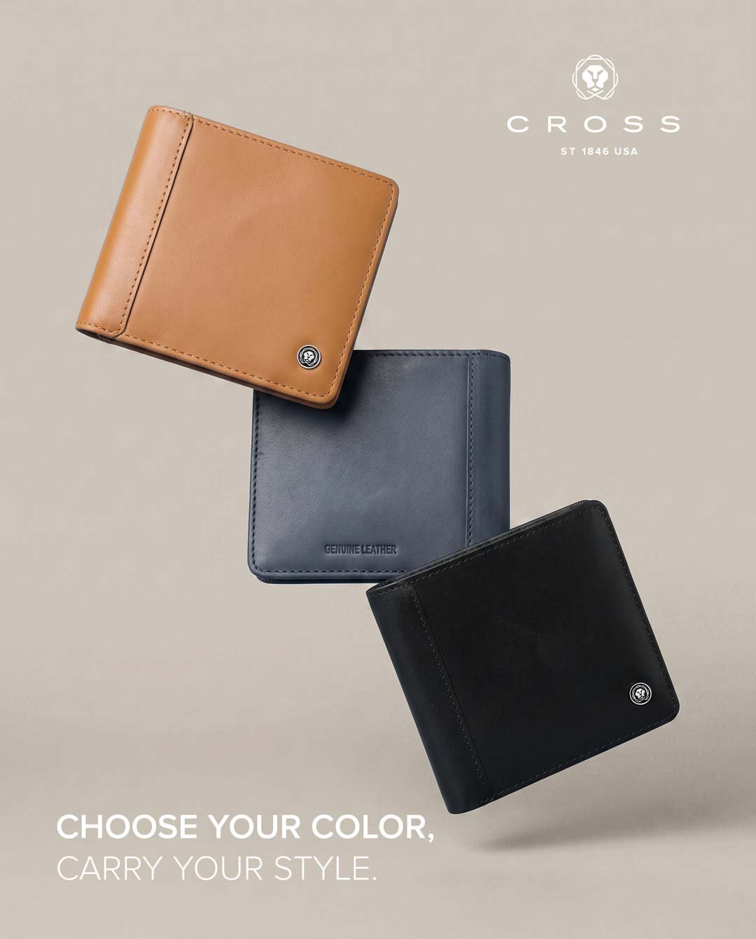 CROSS Leather Clip Wallet - Mocha - Image 5