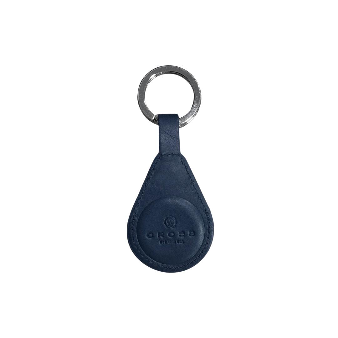 CROSS Leather Airtag Key Ring - Blue - Image 2