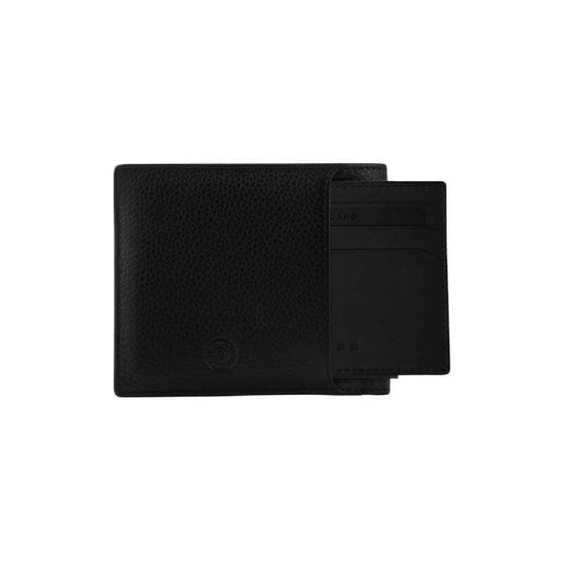 CROSS Pebble Leather 6CC Classic Fold Wallet with 6CC Cardholder - Black - Image 2
