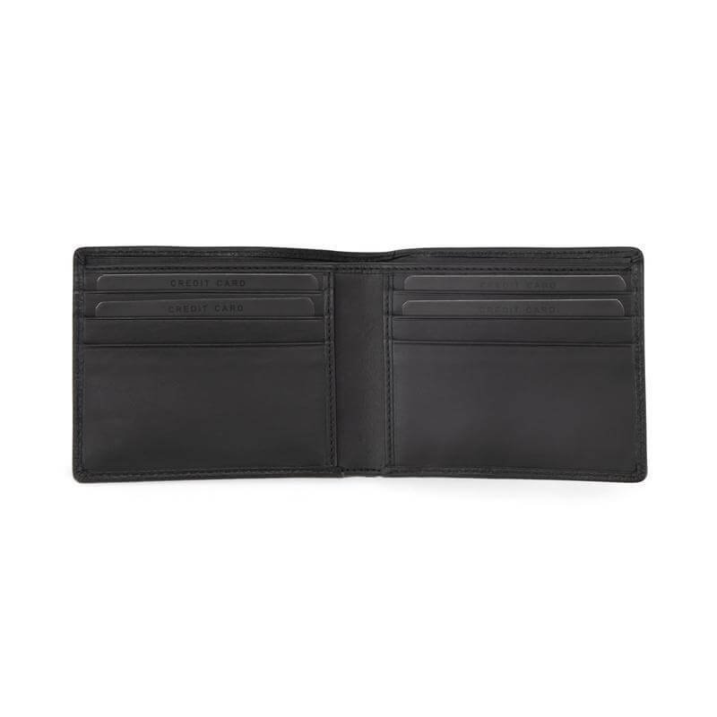 CROSS Pebble Leather 8CC Classic Fold Wallet - Black - Image 4
