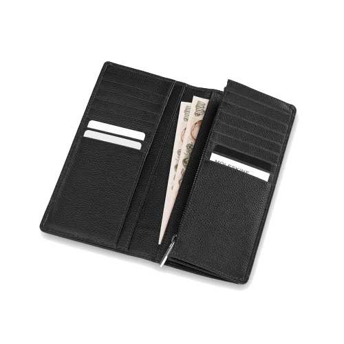 Moleskine Classic Match Leather Slimfold Wallet - Black - Image 2