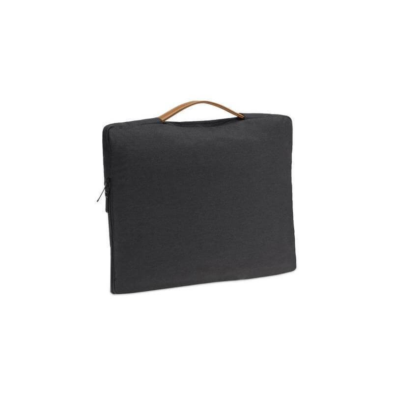 SALCEA - Santhome® 15" Laptop Sleeve - Black/Tan - Image 4
