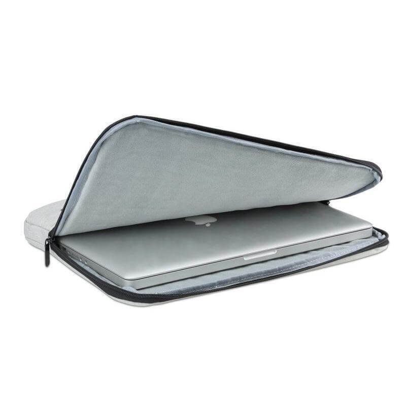 SALCEA - Santhome® 15" Laptop Sleeve - Grey/Tan - Image 2