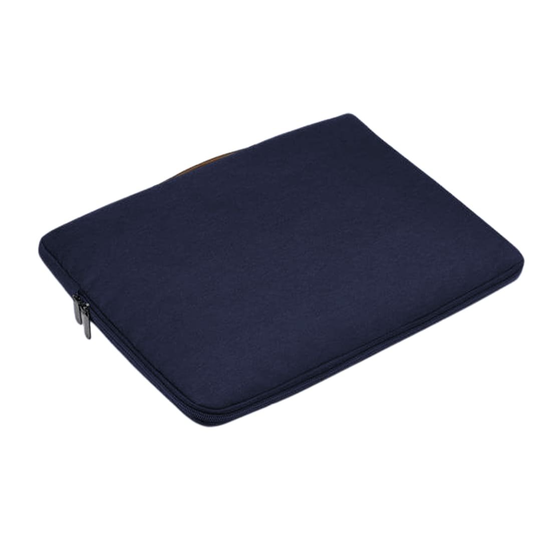 SALCEA - Santhome® 15" Laptop Sleeve - Navy Blue/Tan - Image 3