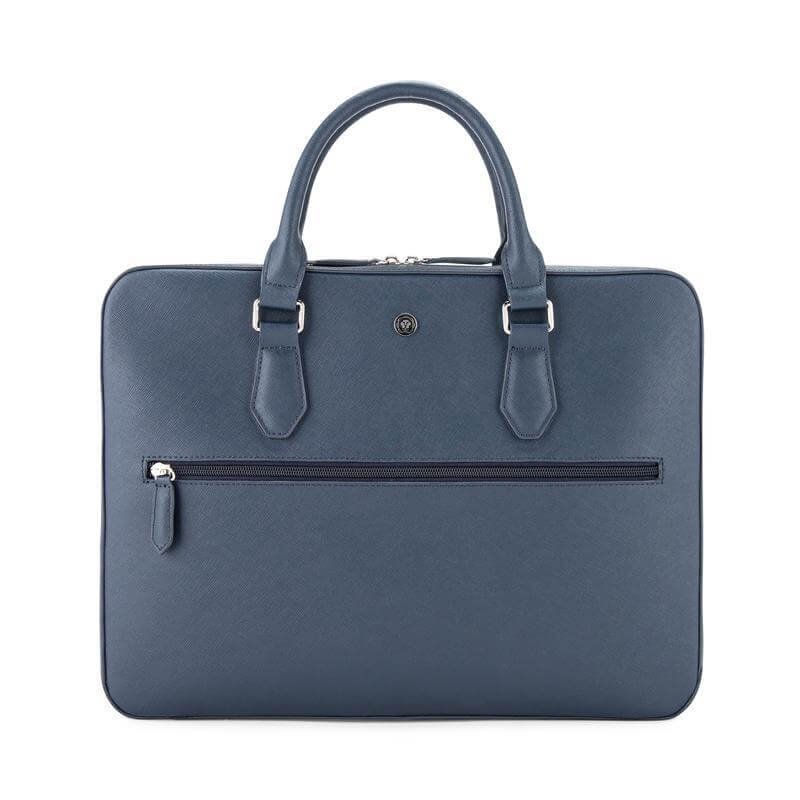 Cross Luxury Leather Briefcase - Navy Blue - Image 2