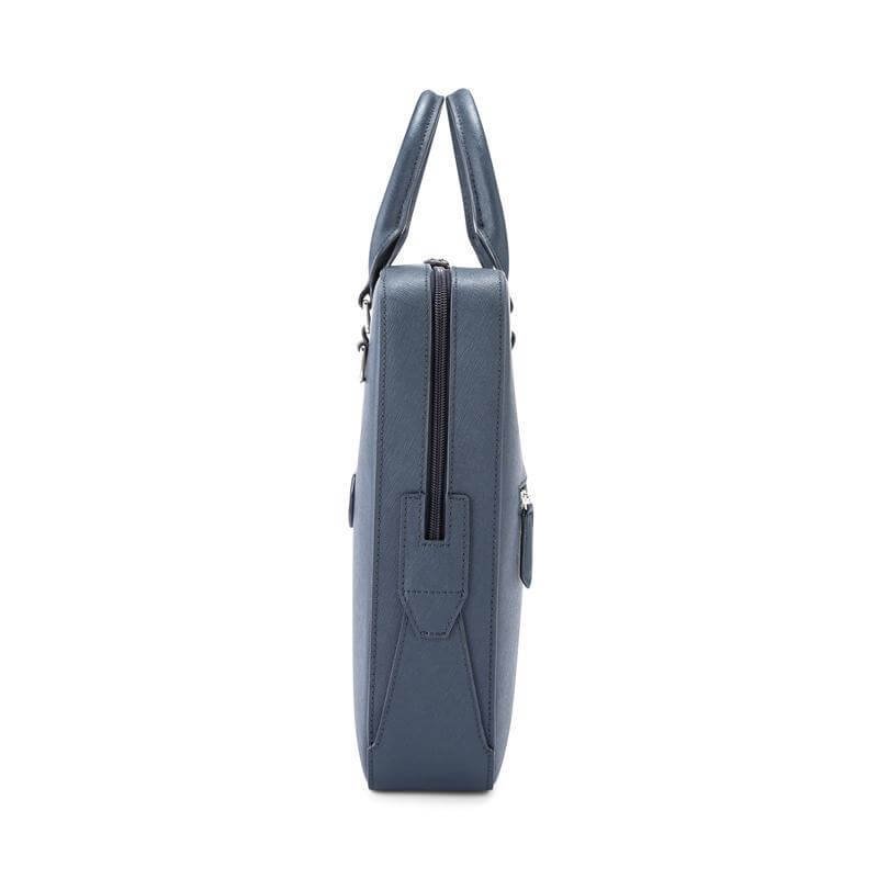 Cross Luxury Leather Briefcase - Navy Blue - Image 4