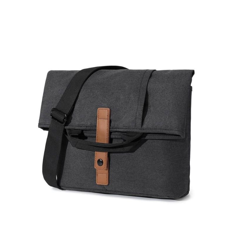 LORETTO 2-in-1 Messenger & Tote Bag Black