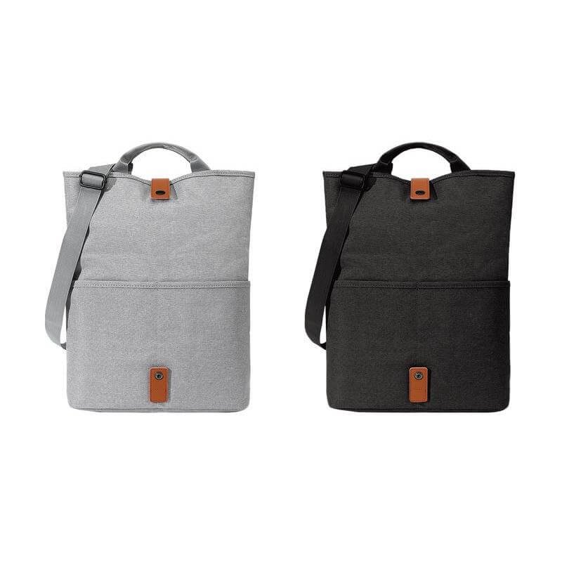 LORETTO - SANTHOME 2-in-1 Messenger & Tote Bag - Black - Image 3