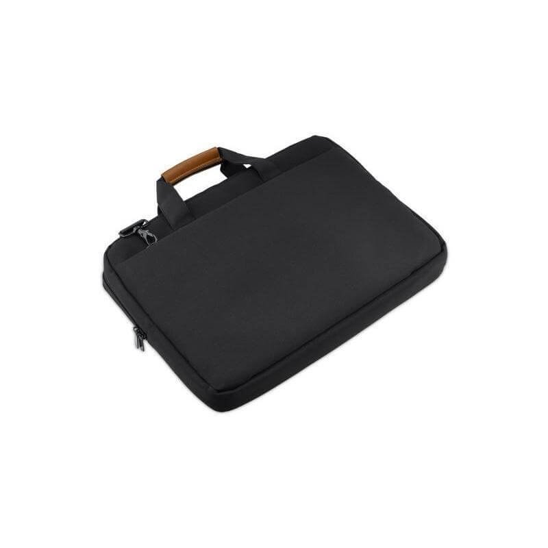 SLOTEN - Santhome® 15" Laptop Bag - Black/Tan - Image 2