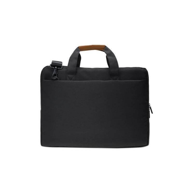 SLOTEN - Santhome® 15" Laptop Bag - Black/Tan - Image 3
